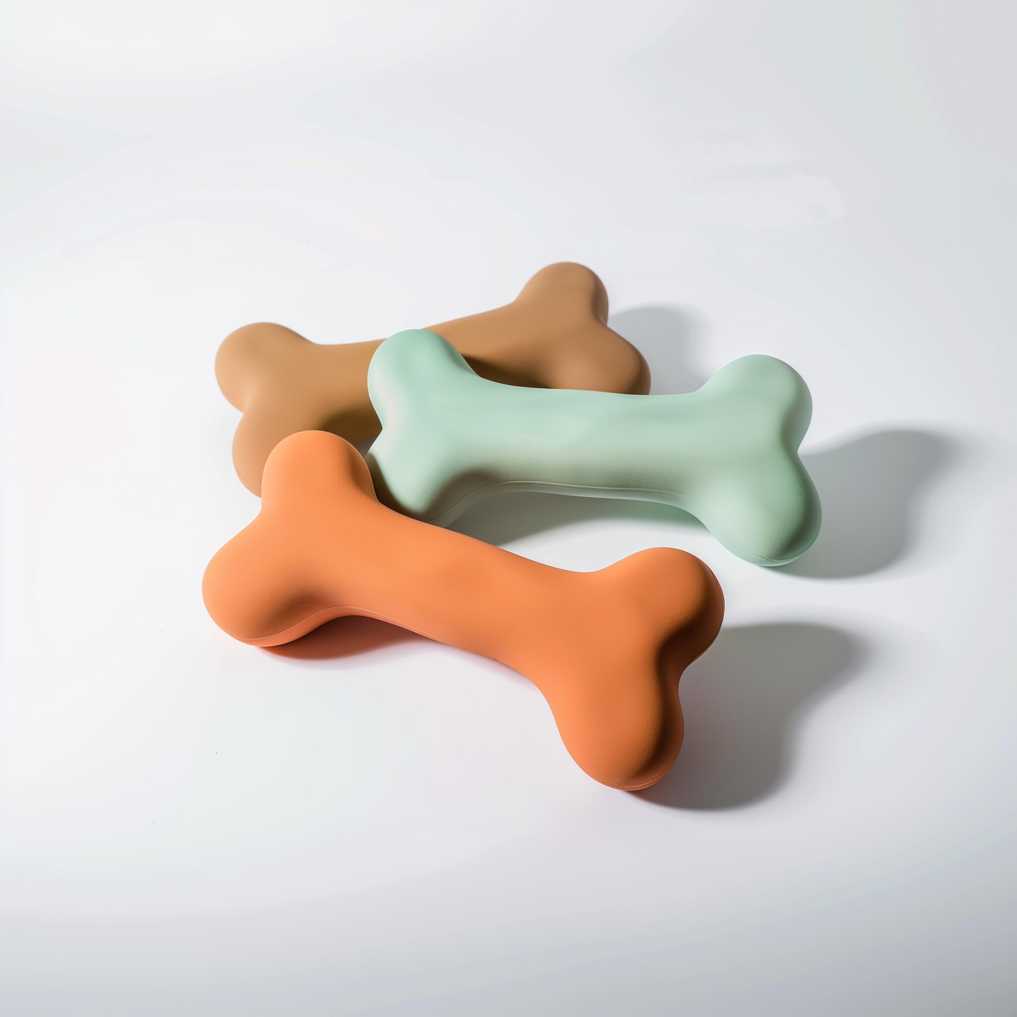 Squishy dog bone toy